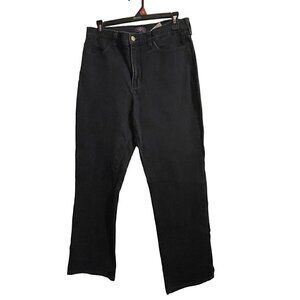 NYJD Women's Lift Tuck Technology Dark Wash Bootcut Pocket Detail Size 12